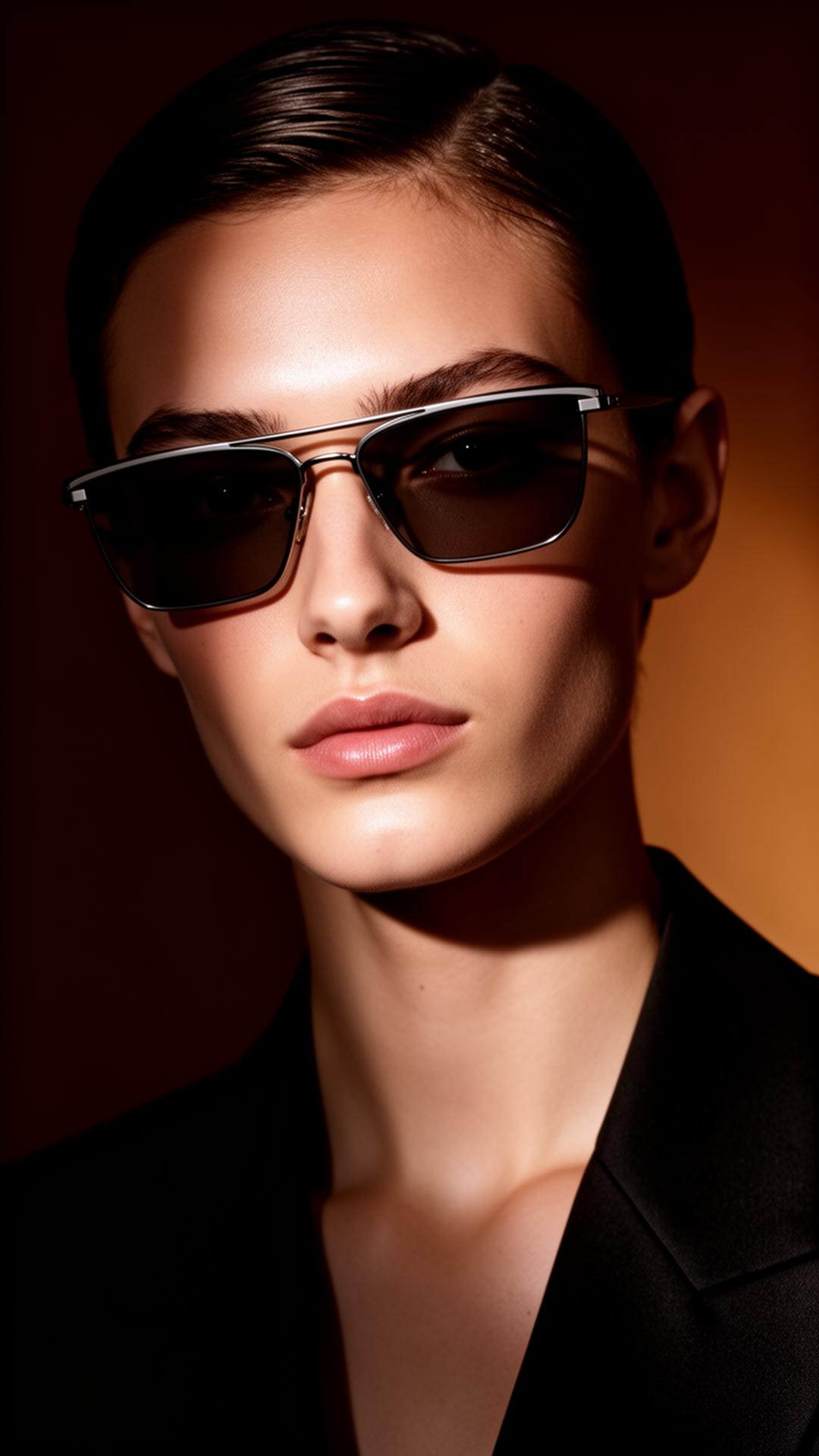 Editorial portrait wearing Matia Eyewear